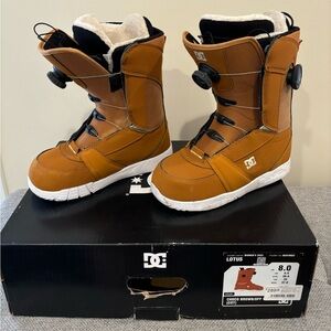 DC Lotus Women’s Snowboard Boots - Choco Brown - Double BOA - Size 8.0